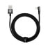 Фото #1 товара Kątowy kabel przewód z bocznym wtykiem USB Iphone Lightning 2m 2.4A czarny