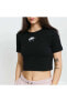Air Crop Top Siyah Kadın Black T-shirt Women's Cz8632-010