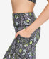 Фото #3 товара Брюки спортивные DKNY женские Принтованные брюки с высокой талией 7/8