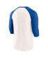 Фото #2 товара Men's White, Royal Seattle Mariners Backdoor Slider Raglan 3/4-Sleeve T-shirt