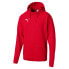 Puma Liga Casuals Logo Pullover Hoodie Mens Red Casual Athletic Outerwear 655307
