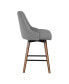 Фото #7 товара Bagford 26" Swivel Counter Stool with Legs in Fabric