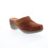 Фото #2 товара Softwalk Murietta S6015-954 Womens Brown Suede Slip On Clog Flats Shoes