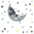 Фото #1 товара Disney Baby Mickey Mouse Gray/Yellow Celestial Wall Decals by Lambs & Ivy