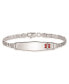 ფოტო #2 პროდუქტის Sterling Silver Rhodium-plated Medical ID Anchor Link Bracelet