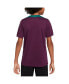 ფოტო #2 პროდუქტის Big Boy's and Girl's Burgundy Paris Saint-Germain 2024/25 Strike Training Performance Top