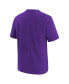 ფოტო #2 პროდუქტის Big Boys and Girls Purple Los Angeles Lakers Swoosh T-shirt