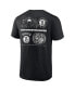 Men's Black Brooklyn Nets Court Street Collective T-shirt