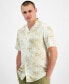 Men's Gado Leaf Regular-Fit Printed Button-Down Camp Shirt, Created for Macy's миндальное молоко, M - фото #1