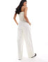 Фото #4 товара Mango tie waist co-ord trousers in white