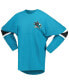 Фото #3 товара Women's Teal San Jose Sharks Jersey Long Sleeve T-shirt