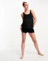 Фото #4 товара ASOS DESIGN Maternity exclusive mix & match cotton pyjama vest in black