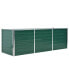 Фото #1 товара Garden Raised Bed Galvanized Steel 94.5"x31.5"x31.3" Green