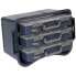 raaco CarryLite 80 - Tool box - Polycarbonate (PC),Polypropylene - Blue,Transparent - 13 kg - Hinge - 413 mm