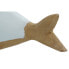 Decorative Figure Home ESPRIT White Sky blue Whale 32 x 9 x 13 cm (2 Units)