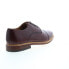 Фото #8 товара Florsheim Annuity Cap Toe Oxford Mens Burgundy Leather Oxfords Cap Toe Shoes