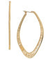 Фото #1 товара Hammered Diamond Large Hoop Earrings, 2.2", Created for Macy's