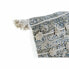 Cushion DKD Home Decor Beige Blue Tile 45 x 5 x 45 cm Boho