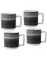 Фото #1 товара ColorStax Ombre Jet Stax 5.25" Mugs, Set of 4