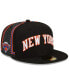 Фото #2 товара Men's Black New York Knicks 2021/22 City Edition Official 59FIFTY Fitted Hat