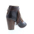 Фото #15 товара Bed Stu Olivia F386008 Womens Brown Leather Zipper Strap Heels Shoes