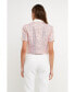 Фото #3 товара Women's Sequins Tweed Short Sleeve Jacket