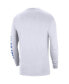 Фото #4 товара Men's White UCLA Bruins Heritage Max 90 Long Sleeve T-shirt