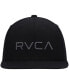 Фото #3 товара Бейсболка с пряжкой RVCA Big Boys Black Logo TwillSnapback Hat