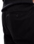 Фото #4 товара Selected Homme relaxed tapered fit waistband trouser in black