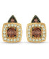 Фото #2 товара Chocolate by Petite Chocolate and White Diamond Stud Earrings (1/3 ct. t.w.) in 14k Rose, Yellow or White Gold