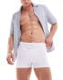 ASOS DESIGN stretch swim trunk in white Белый, L - W36 - фото #1