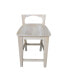 Фото #4 товара Canyon Collection Solid Back Counter Height Stool