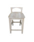 Canyon Collection Solid Back Counter Height Stool