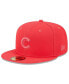 ფოტო #1 პროდუქტის Men's Red Chicago Cubs 2023 Spring Color Basic 59FIFTY Fitted Hat