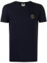 Men's 274779 Versace Crewneck Logo T-Shirt, Size 4 - Navy