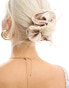 Фото #1 товара DesignB London bow detail satin scrunchie in pink