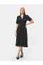 Фото #1 товара Платье Koton Платье Midi в горошек с пуговицами и воздушными рукавами