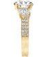 ფოტო #2 პროდუქტის Certified Lab Grown Diamond Round Three Stone Bridal Set (4-1/4 ct. t.w.) in 14k Gold