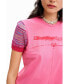 ფოტო #4 პროდუქტის Women's Seamed logo T-shirt