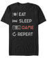 Nintendo Men's NES Eat Sleep Game Repeat Short Sleeve T-Shirt