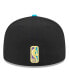 ფოტო #3 პროდუქტის Men's Black, Turquoise New York Knicks Arcade Scheme 59FIFTY Fitted Hat