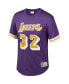 Фото #3 товара Men's Magic Johnson Purple Los Angeles Lakers Mesh T-shirt