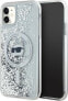 Фото #1 товара Karl Lagerfeld Karl Lagerfeld KLHMN61LGCHSGH iPhone 11 / Xr 6.1" hardcase transparent Liquid Glitter Choupette Head Magsafe