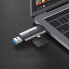 Фото #3 товара Uniwersalny czytnik kart SD micro SD na USB 3.0 i USB-C 3.0 szary