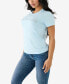 ფოტო #3 პროდუქტის Women's Short Sleeve Ombre Crystal Arch Logo T-shirt