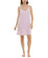 ფოტო #1 პროდუქტის Women's Pointelle-Knit Sleeveless Sleepshirt