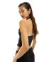 Фото #6 товара ASOS DESIGN fitted plunge waistcoat in black