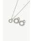 Фото #2 товара Classicharms ysabel Pave Eternity Twist Hoop Pendant Necklace