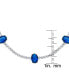 ფოტო #2 პროდუქტის Simulated Sapphire and Cubic Zirconia Tennis Bracelet