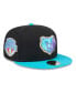 Фото #3 товара Men's Black, Turquoise Memphis Grizzlies Arcade Scheme 59FIFTY Fitted Hat
